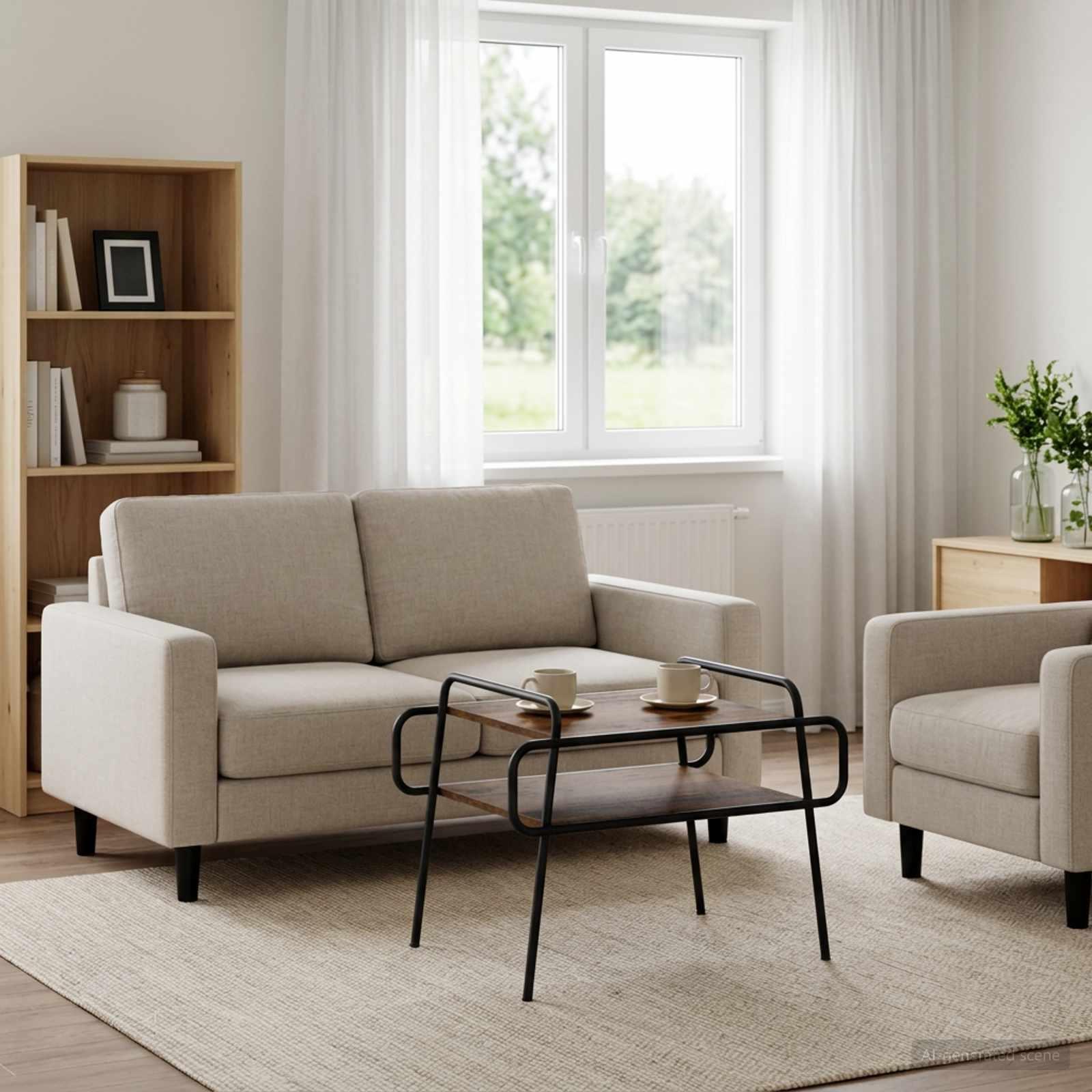 vidaXL Sofabord Gammelt træ 70 x 50 x 51 cm Konstrueret træ