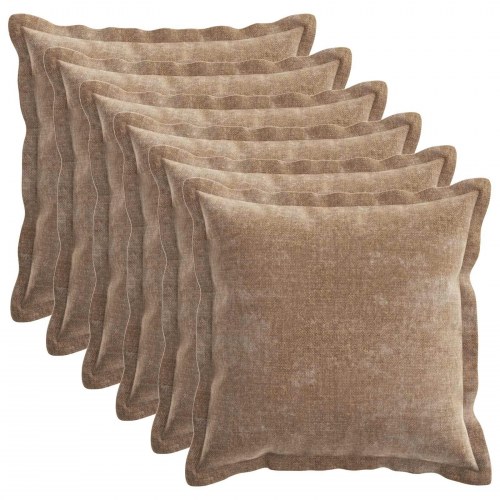 Pudebetræk 6 stk. HOUTEN brun 45 x 45 cm i chenille