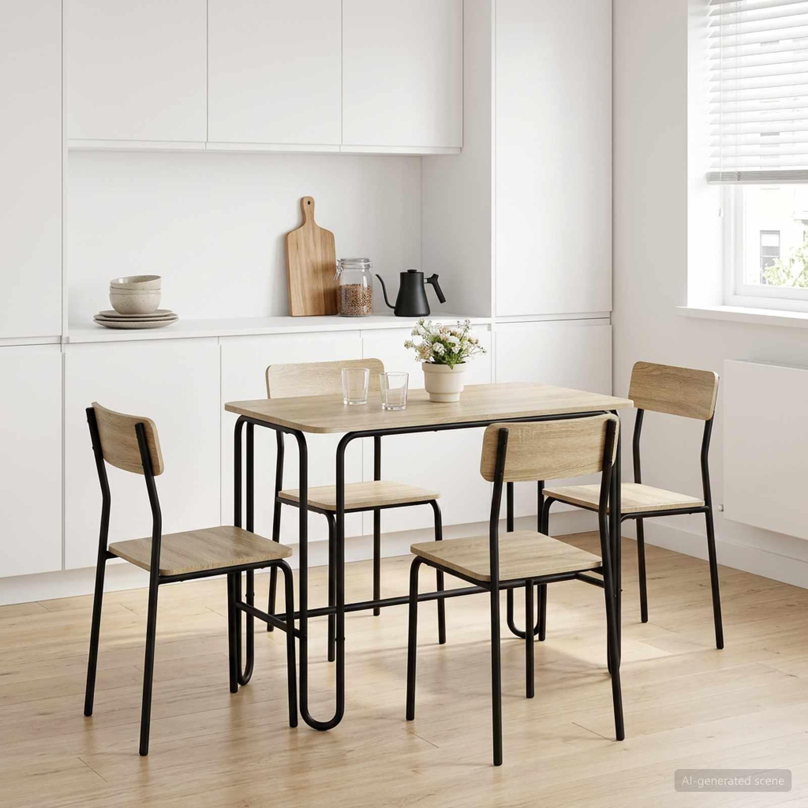 vidaXL Spisebord 100 x 50 x 75 cm Konstrueret træ Sonoma-eg