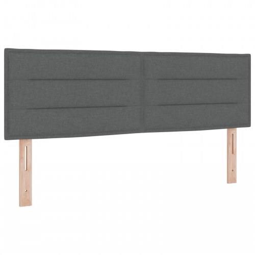 Seng med opbevaring og madras 140 x 200 cm mørkegrå fløjl