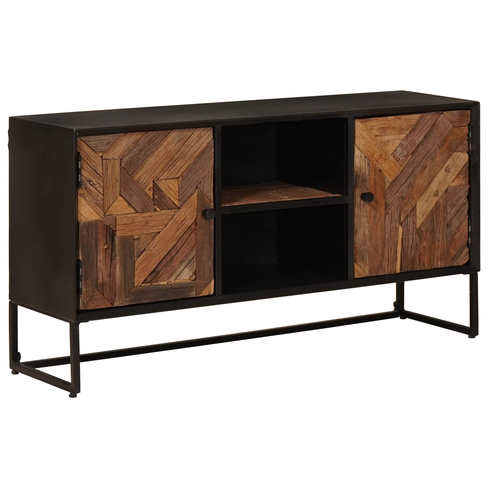 Skænk i genvundet træ 105 x 30 x 55 cm med 2 døre