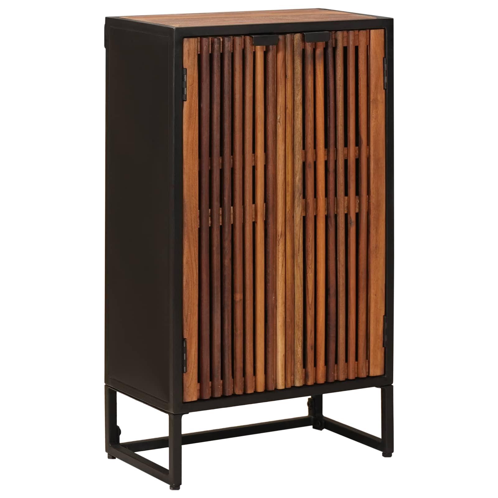 vidaXL Highboard 53 x 30 x 95 cm Massivt Mango Træ og Ingeniørtræ