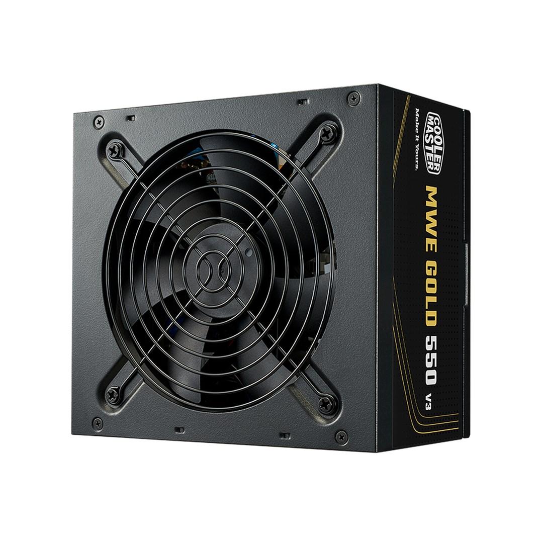 Cooler Master MWE Gold V3 ATX 3.1 550 W ikke-modulær strømforsyning sort
