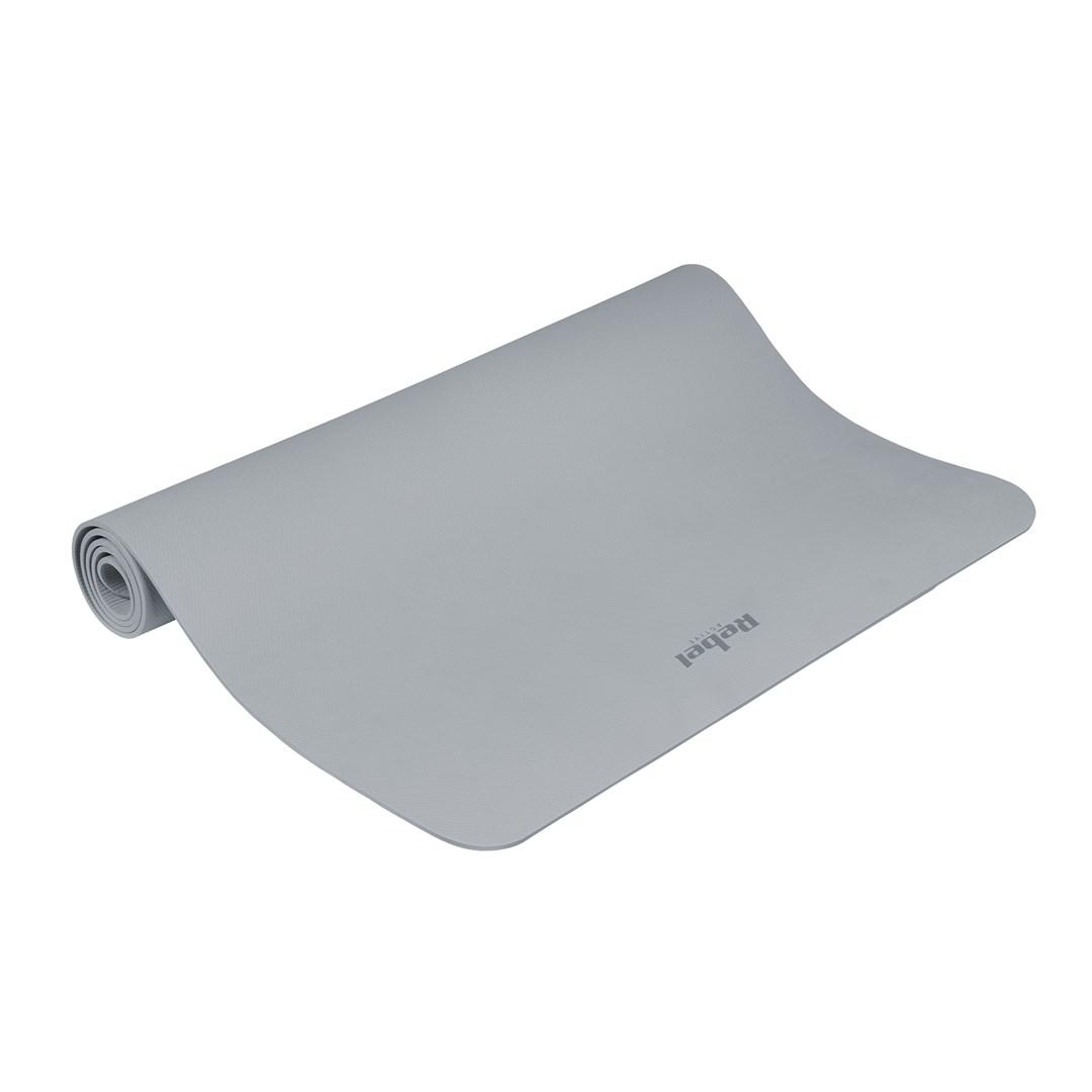 Rebel Active yogamåtte og træningsmåtte 200 x 115 cm 1 cm grå