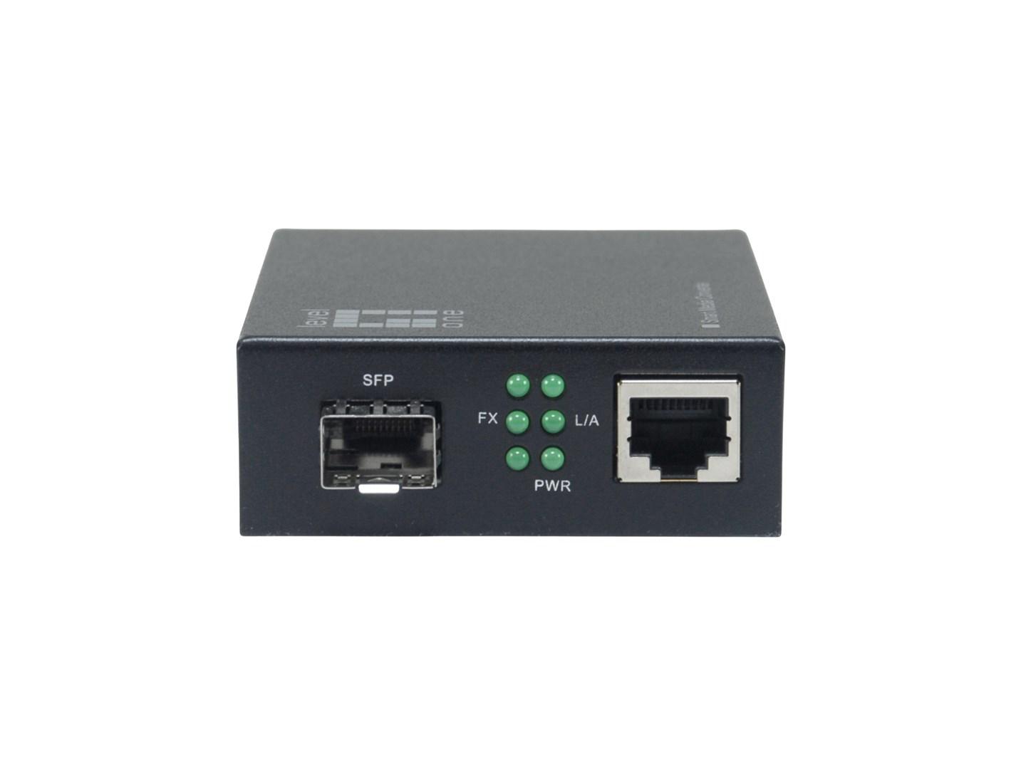 Smart Gigabit mediekonverter RJ45 til SFP til 19 tommer rackchassis billede