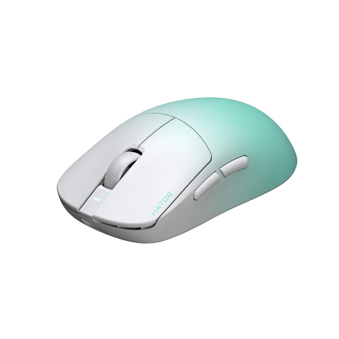 HATOR Quasar 3 Ultima 8K trådløs gamingmus - hvid/mint