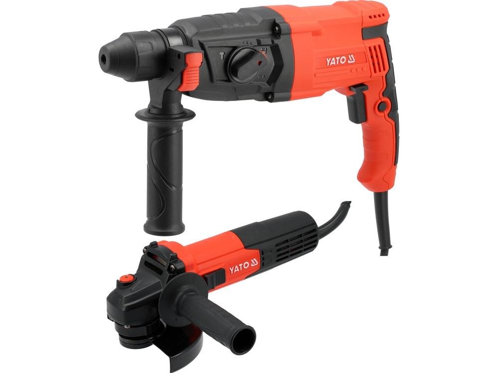 YATO borehammer SDS+ 900 W 3,2 J og vinkelsliber 125 mm 750 W