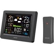 Sencor SWS 4500 vejrstation med farve LCD-display og trådløs sensor, sort