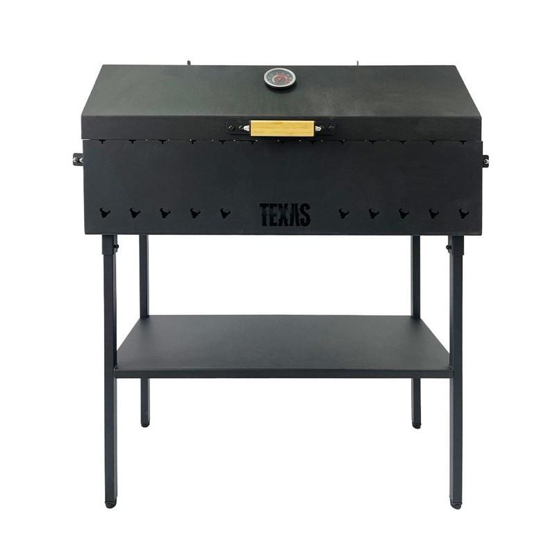 Texas Club MGL-3 kulgrill 80 × 33 × 20 cm med låg