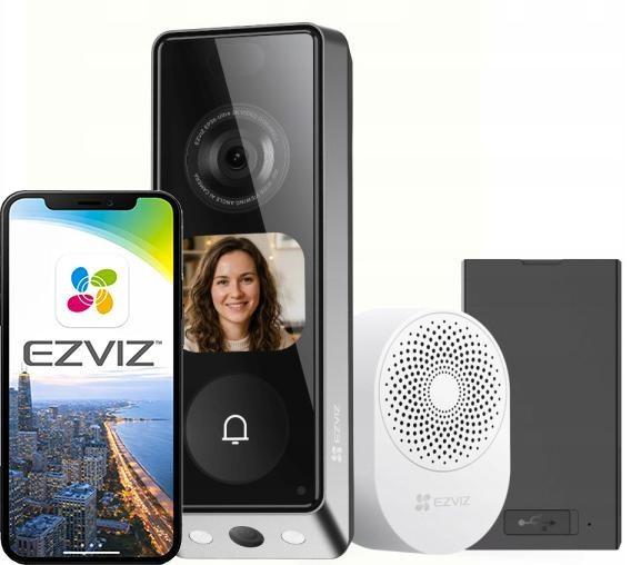 EZVIZ EP8 Ultra 6MP+2MP Wi‑Fi video dørklokke