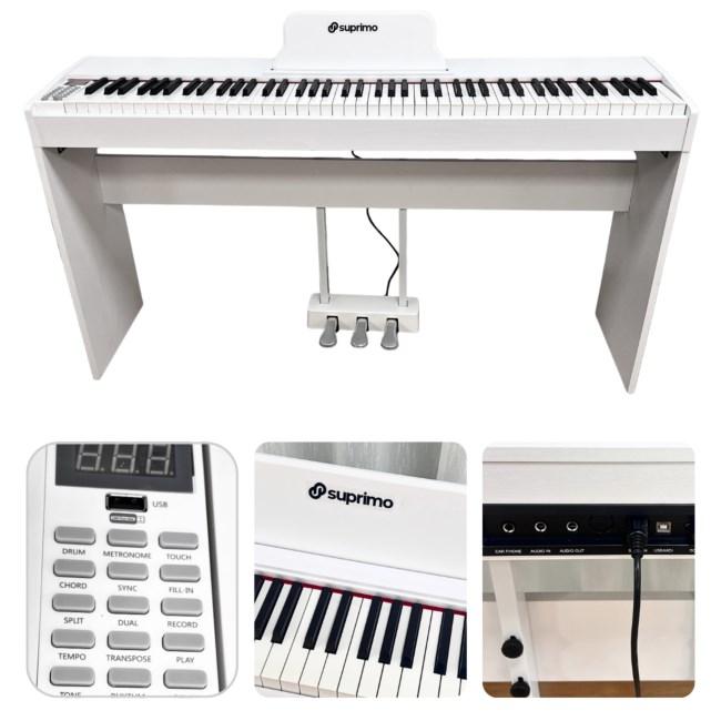 Suprimo SDP88 digitalt piano hvid