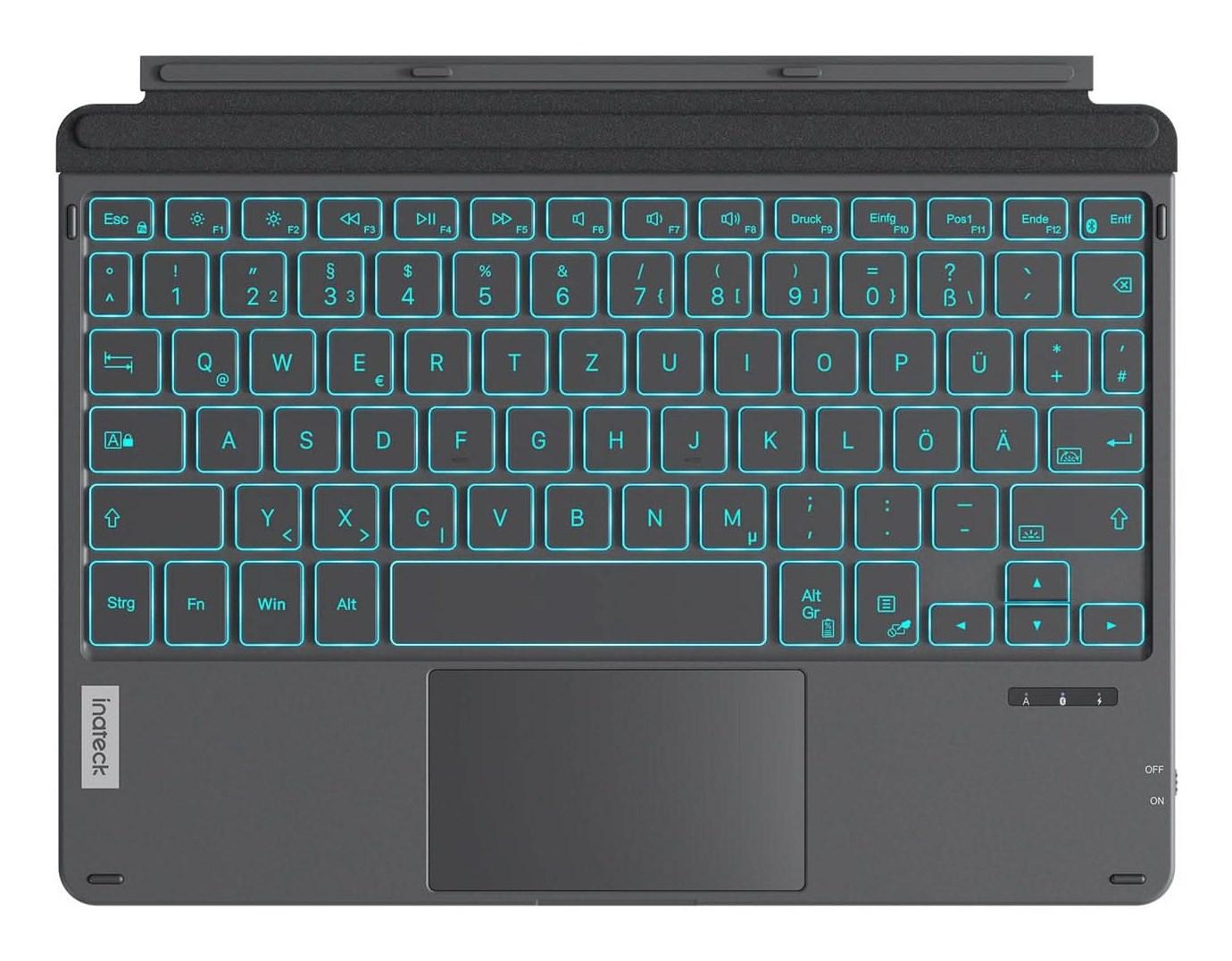 Inateck KB02028 gråt tablet-tastatur til Apple