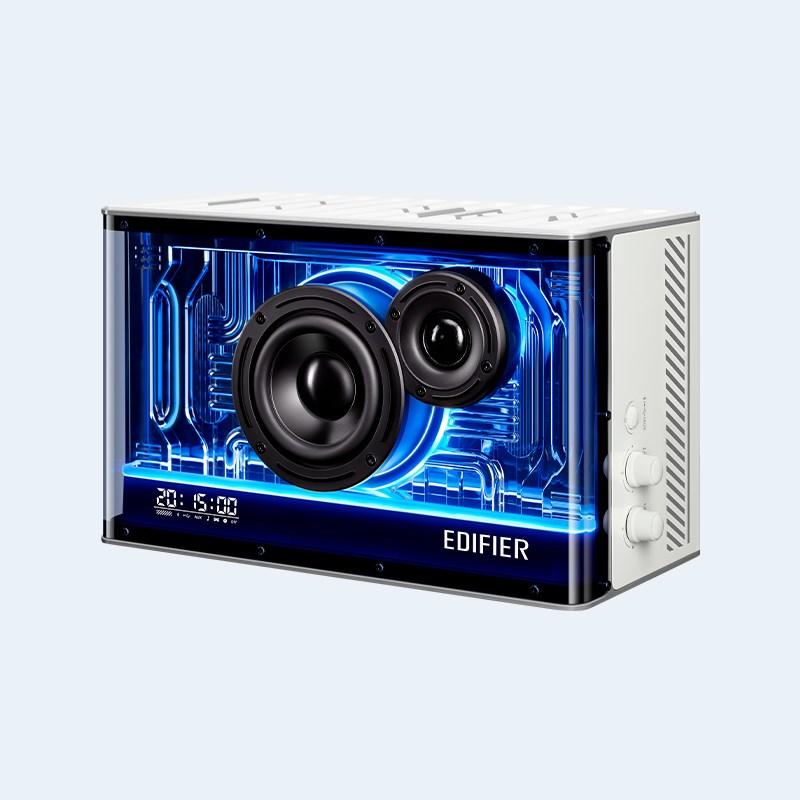 Edifier QD35 Tabletop Bluetooth Speaker with GaN charger - White