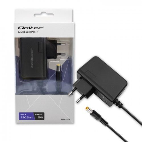Qoltec 51034 AC/DC-strømforsyning 9 V 19 W sort
