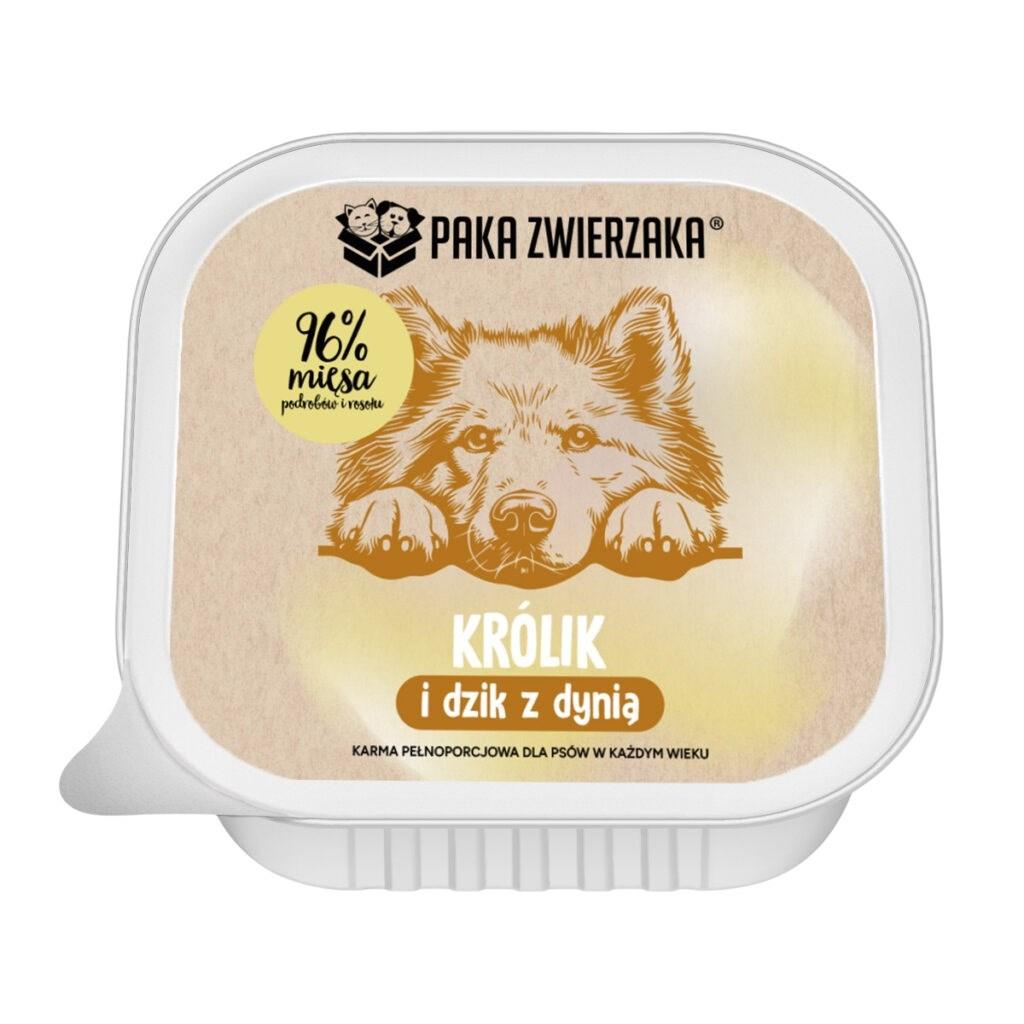 Paka Zwierzaka kanin og vildsvin med græskar vådfoder til hund 150 g