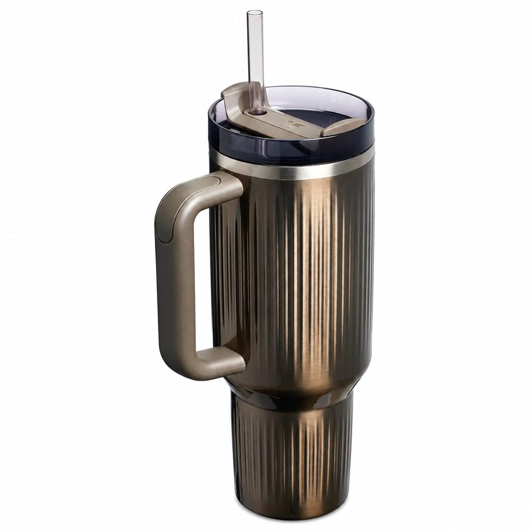 Kubek Termiczny Stanley Quencher H2.O Fluted 1.18L GunMetal Shine