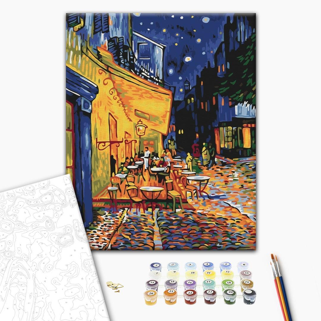 Mal efter tal billede Vincent van Gogh Caféterrasse om natten 40 x 50 cm