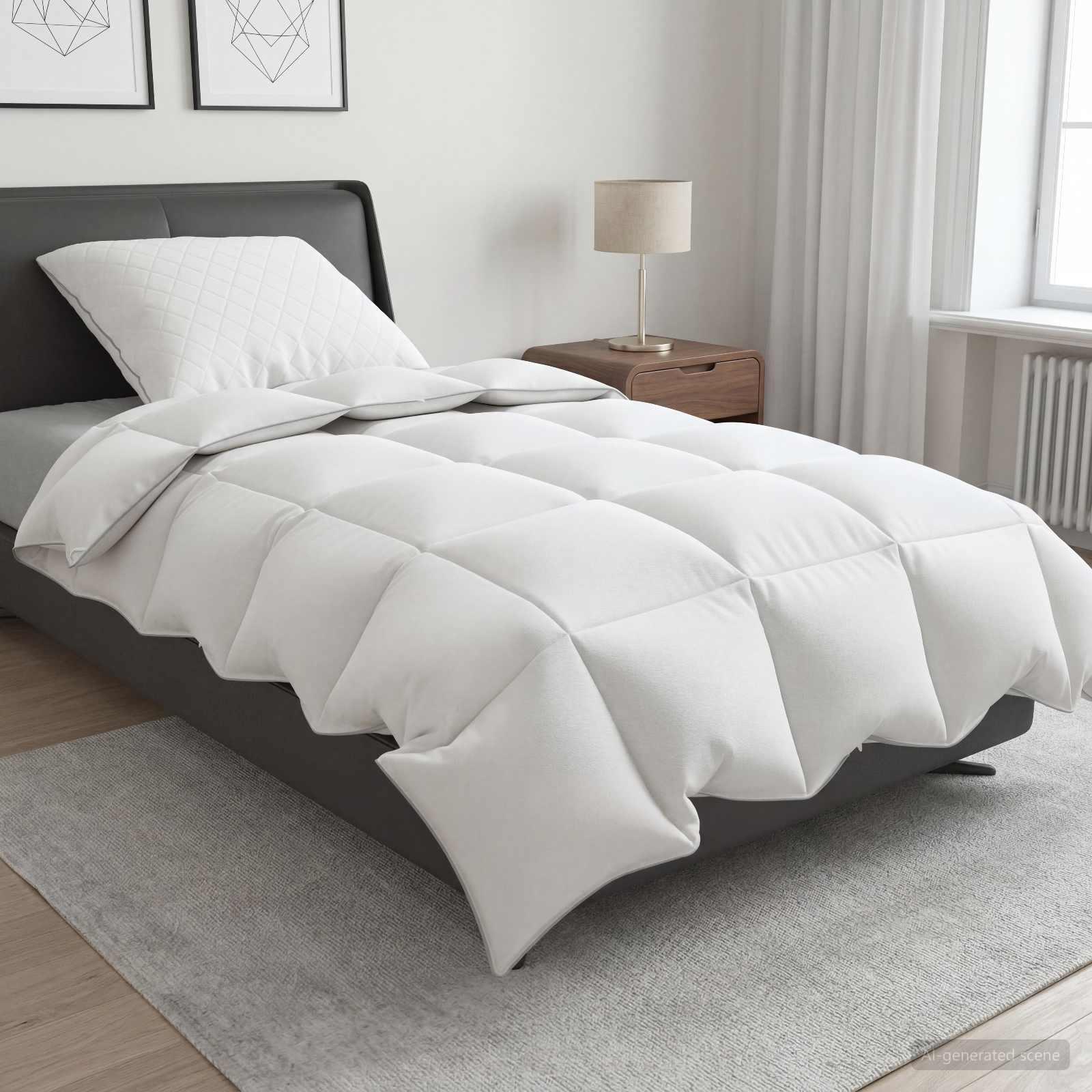 90% gåsedun dyne sæt FULDA 2 stk. 150 x 200 cm Hele sæsoner