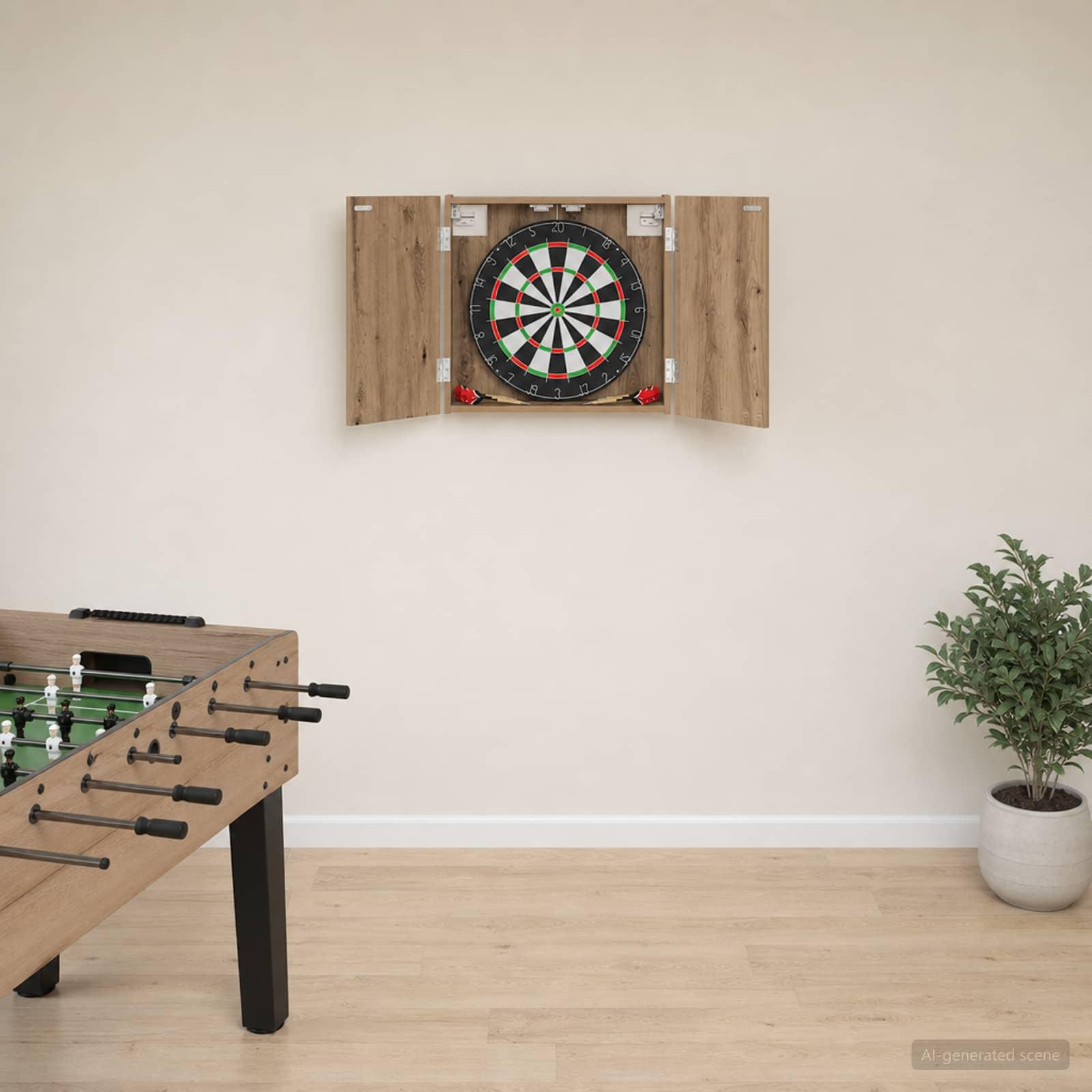 Dartboard Skab Artisan-eg 56 x 12 x 53,5 cm Konstrueret træ