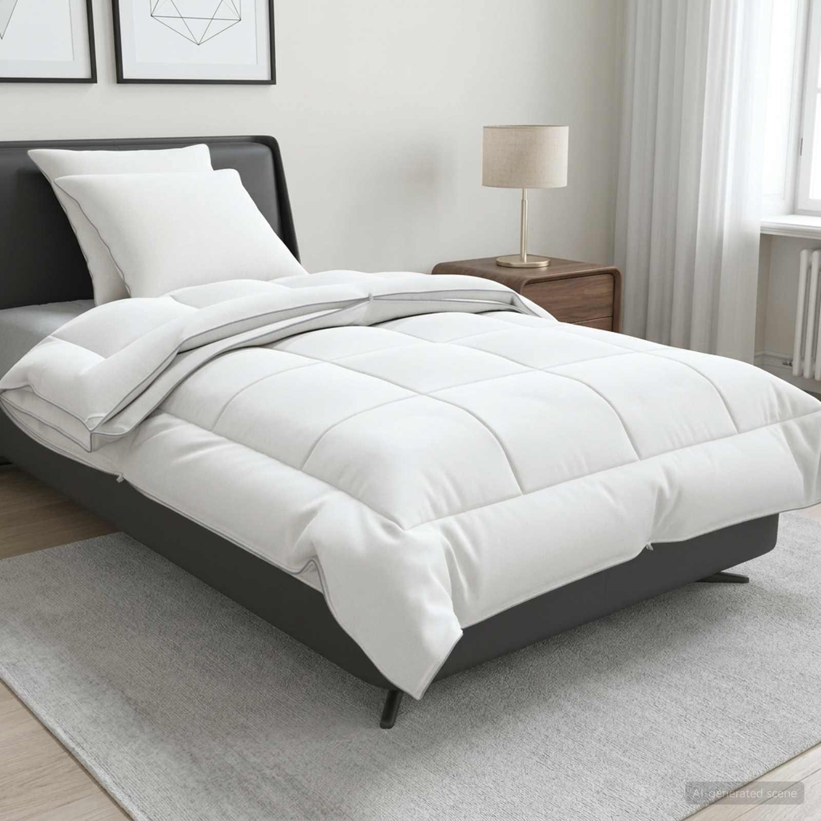 Dyne- og puddesæt 3 stk. 155x220 cm 4 årstider 140+220 GSM uld