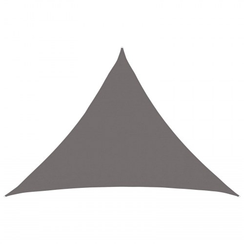 Solsejl trekantet 7 x 5 x 5 m HDPE - lysegrå