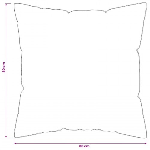 Hovedpude 2 stk. 80 x 80 cm i australsk uld og mikrofiber - hvid