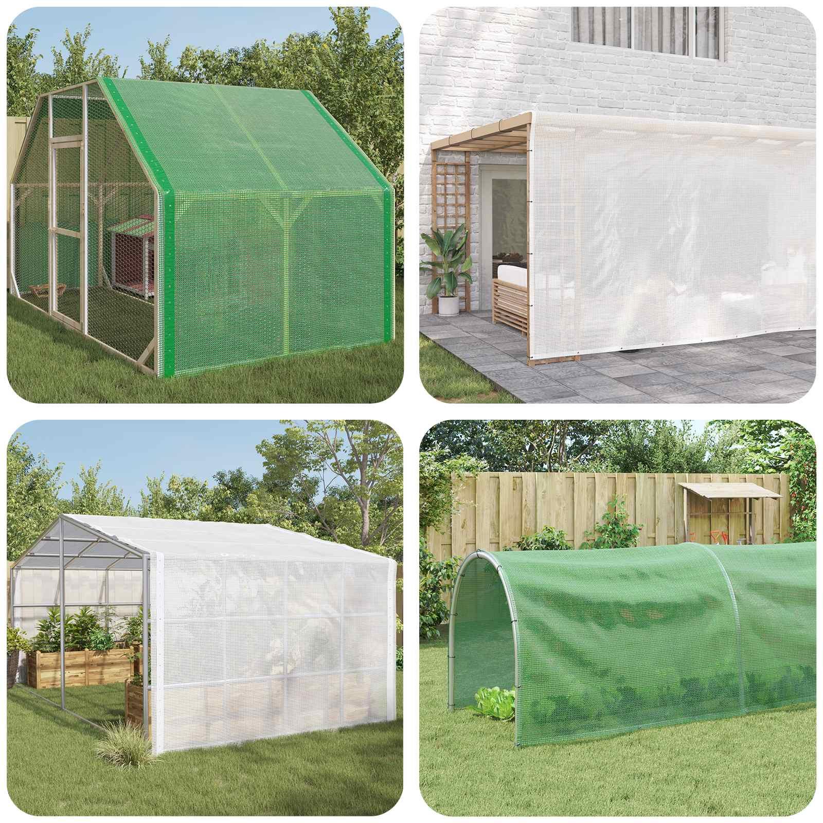 vidaXL Leno presenning Grøn 1,5 x 5 m 260 gsm PE