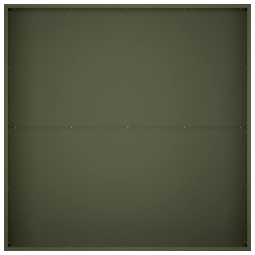 Have blomsterkrukke olivengrøn 80 x 80 x 30 cm i koldvalset stål