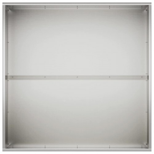 Blomsterkrukke 2 stk. sølv 60 x 60 x 40 cm i rustfrit stål