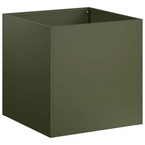Blomsterkrukke 2 stk. olivengrøn 45 x 45 x 45 cm