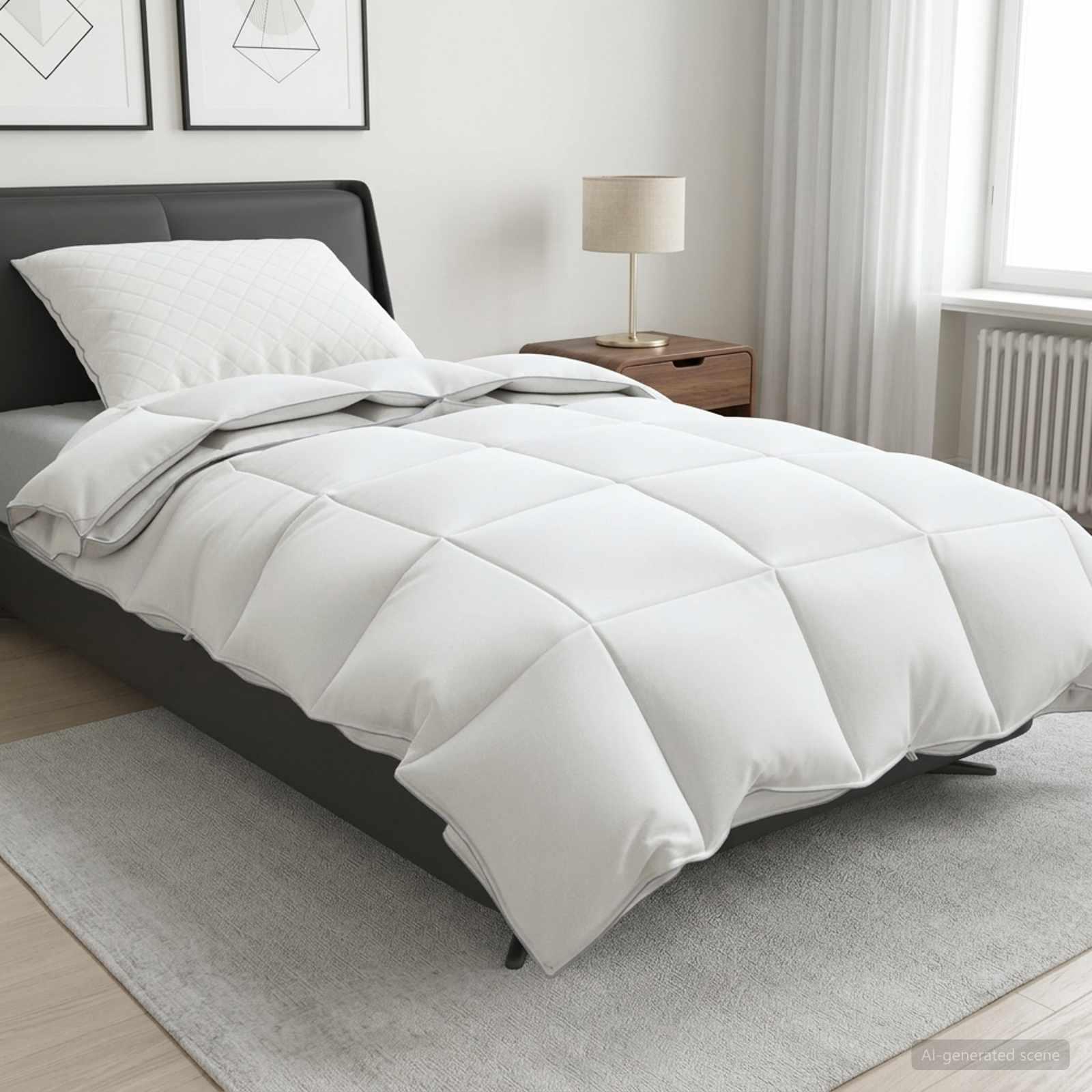 vidaXL 90% gåsedun dyne sæt FULDA 2 stk. 150 x 200 cm Hele sæsoner