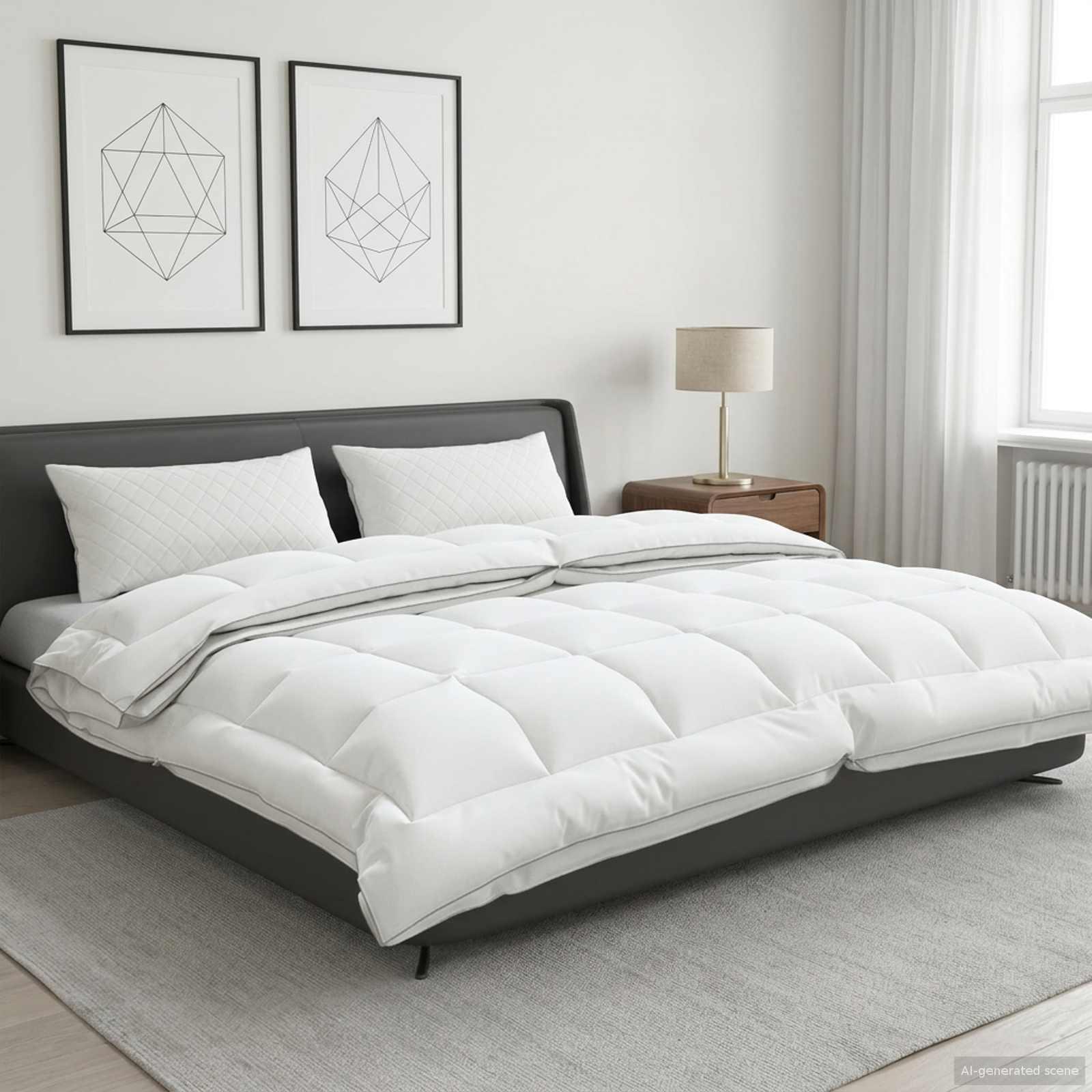 Dyne TRIER 200 x 200 cm 4 årstider 140+220 GSM i 100% australsk uld