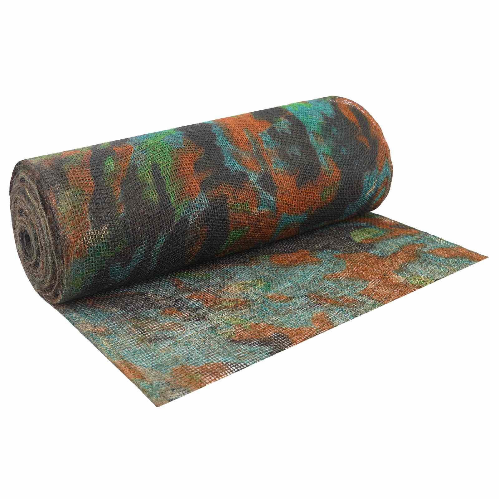 vidaXL Jute Rulle 100 x 10000 cm Camouflage
