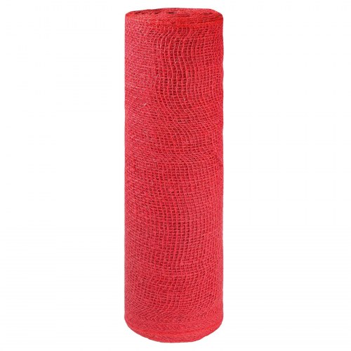 Jutenet til have 50 cm x 10 m 180 g/m² - rød