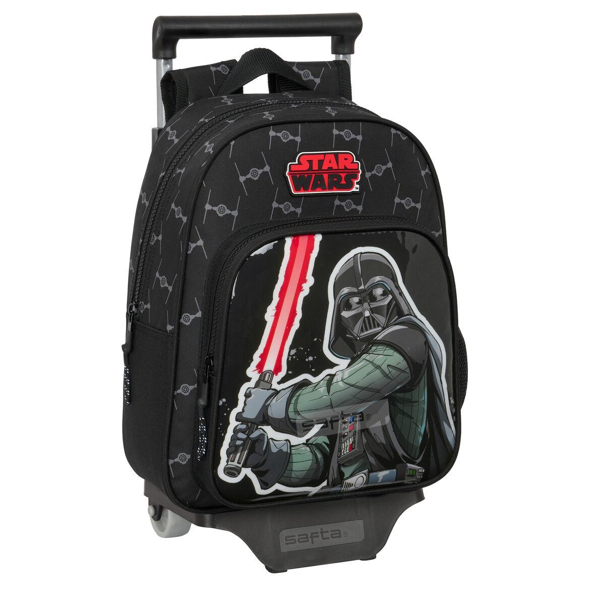 Star Wars The Fighter skolerygsæk med hjul 27 x 33 x 10 cm sort