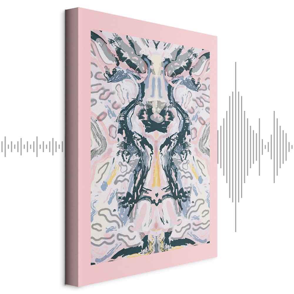 Abstrakt lærredsbillede Rorschacha Mantra 1-delt lodret - 40 x 60 cm - Akustisk