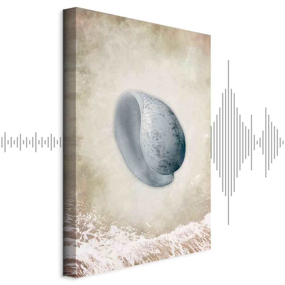 Lærredsbillede Tide lodret - abstrakt vægbillede i flere størrelser - 60 x 90 cm - Akustisk