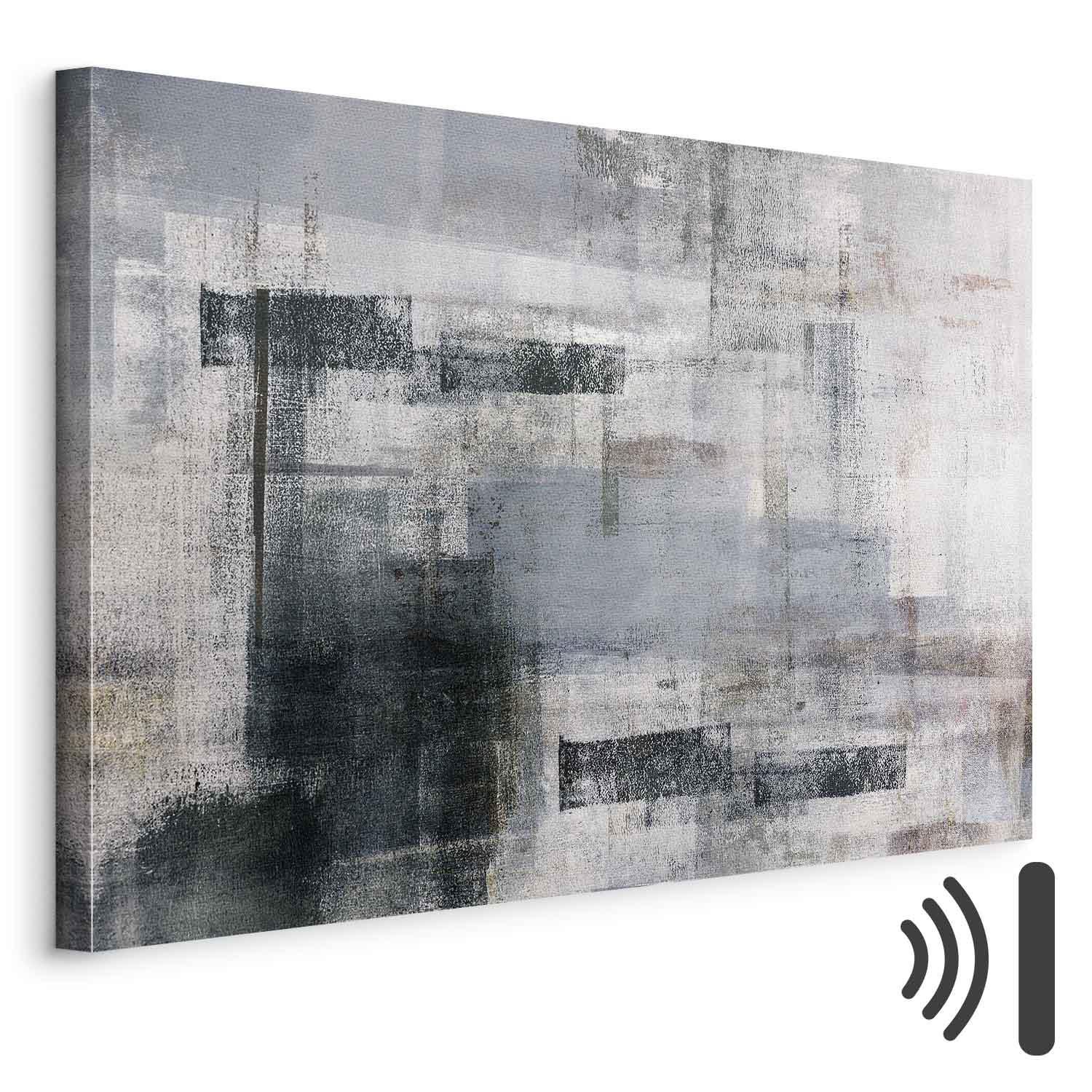 Abstrakt billede på lærred - Forårets opvågnen Wide - 90 x 60 cm - Akustisk