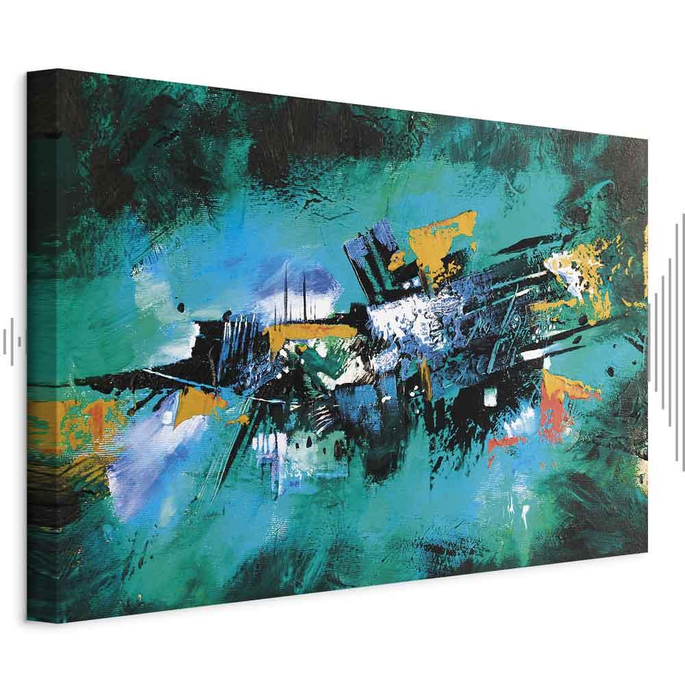 Abstrakt billede på lærred - Eksotisk dans - 90 x 60 cm - Akustisk