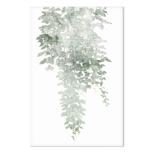 Lærredsbillede Green Cascade lodret - grønne blade