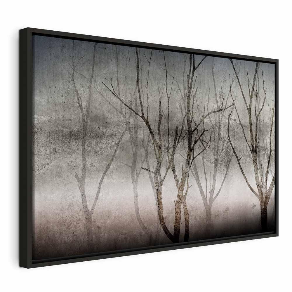Billede på lærred Duften af tåge 1 del bredformat - 60 x 40 cm - I en sort træramme