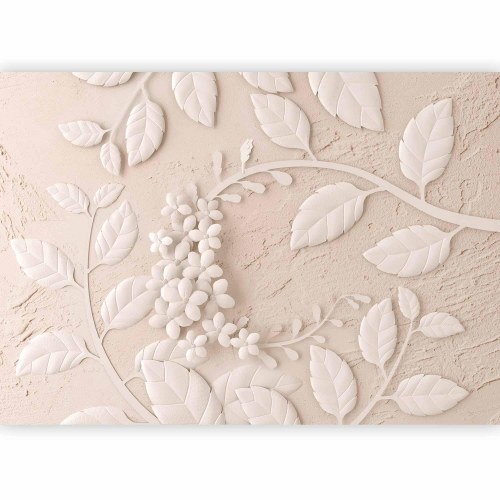 Fototapet Paper Flowers - beige