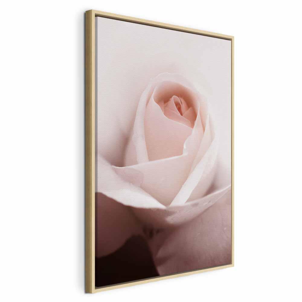 Blomster billede på lærred - Level of Feelings lodret - 40 x 60 cm - I en naturlig træramme