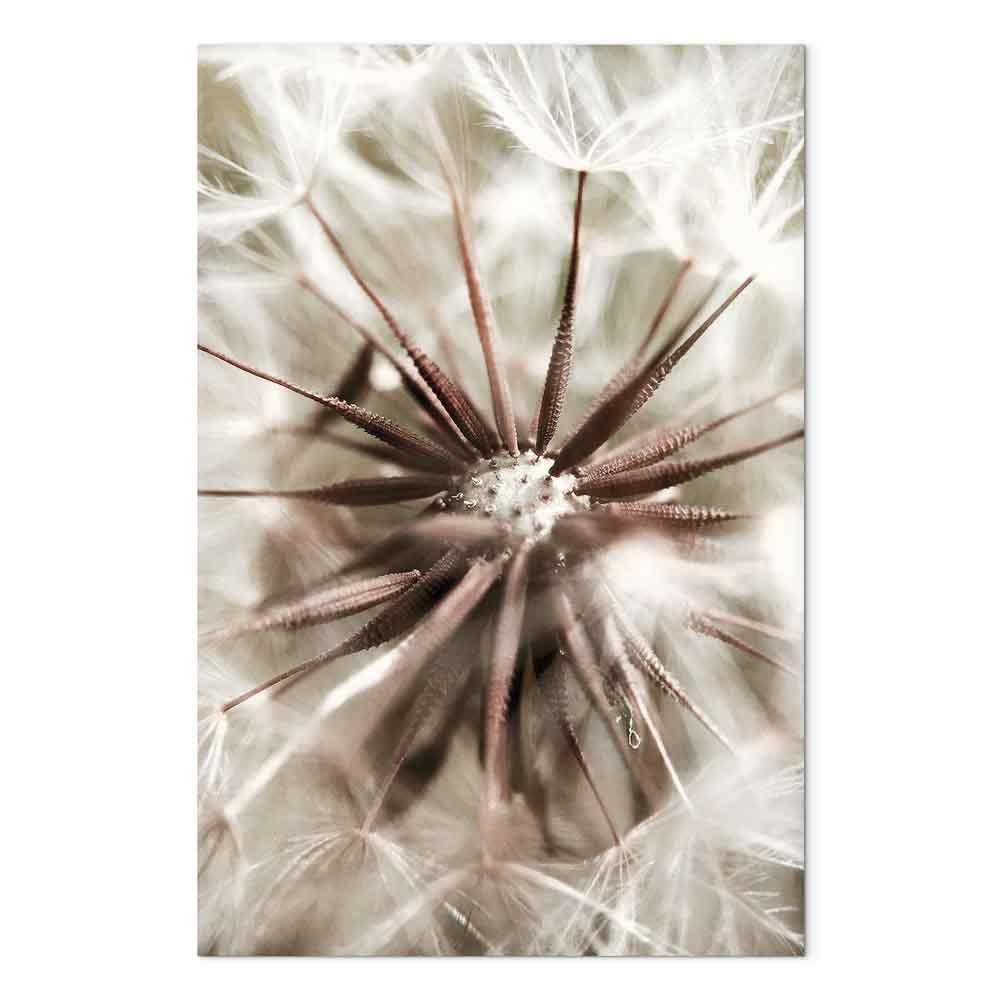 Lærredsbillede Nærhed til naturen lodret - blomster - 40 x 60 cm - Akustisk
