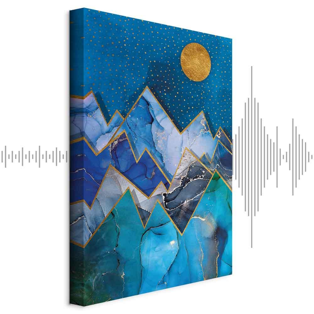 Abstrakt lærredsbillede Night Walk 1-delt lodret - 40 x 60 cm - Akustisk