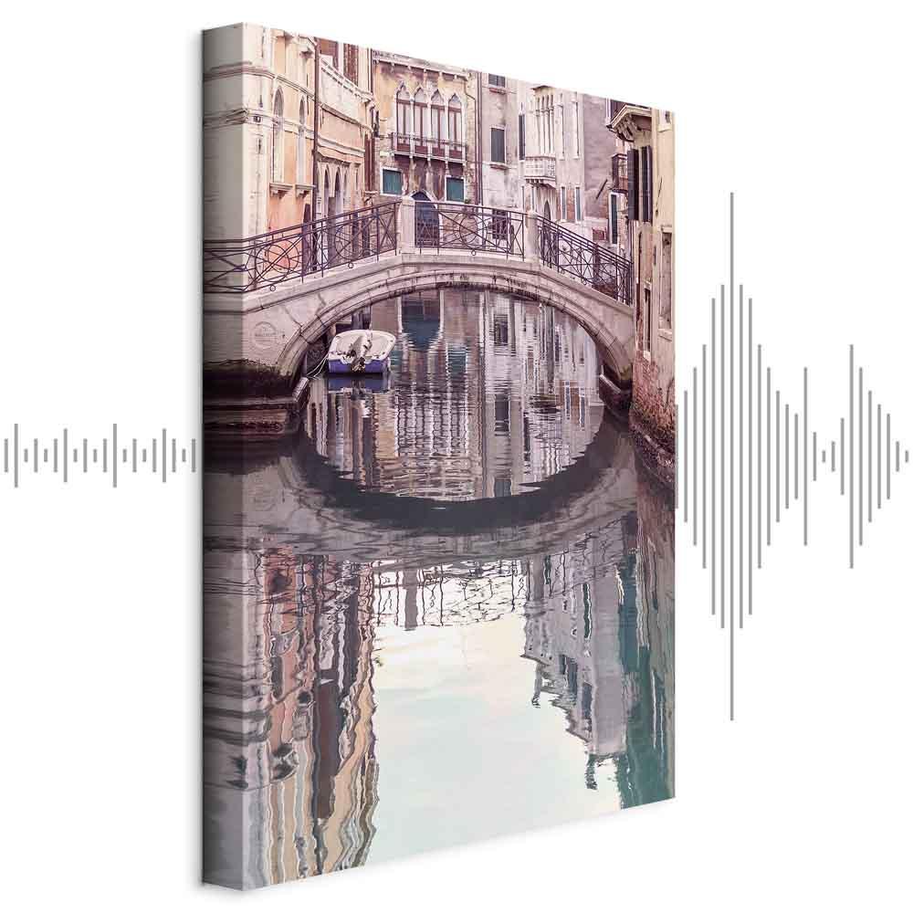 Lærredsbillede - Middag i Venedig 1 del lodret - 40 x 60 cm - Akustisk