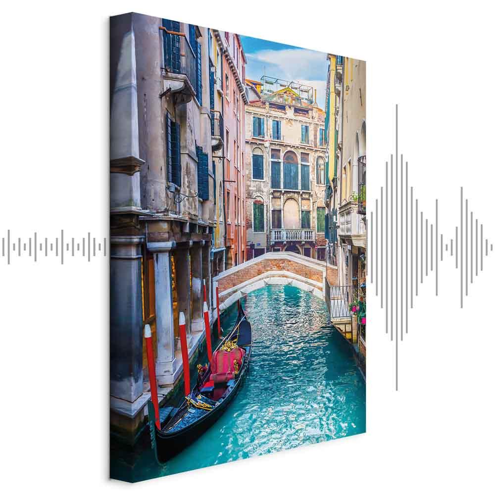 Lærredsbillede Venedig - Holiday Moment lodret - 80 x 120 cm - Akustisk