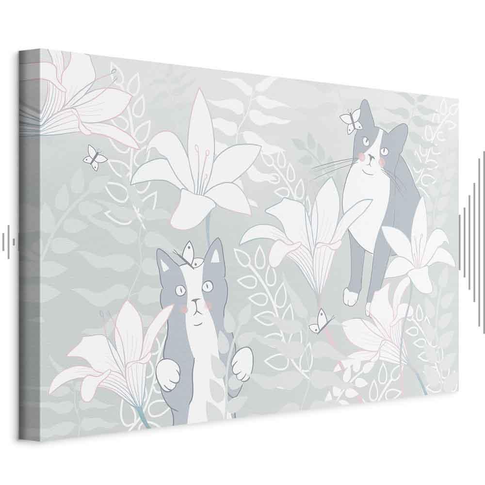 Lærredsbillede Cat Matters 1-delt bred - Første variant - 120 x 80 cm - Akustisk