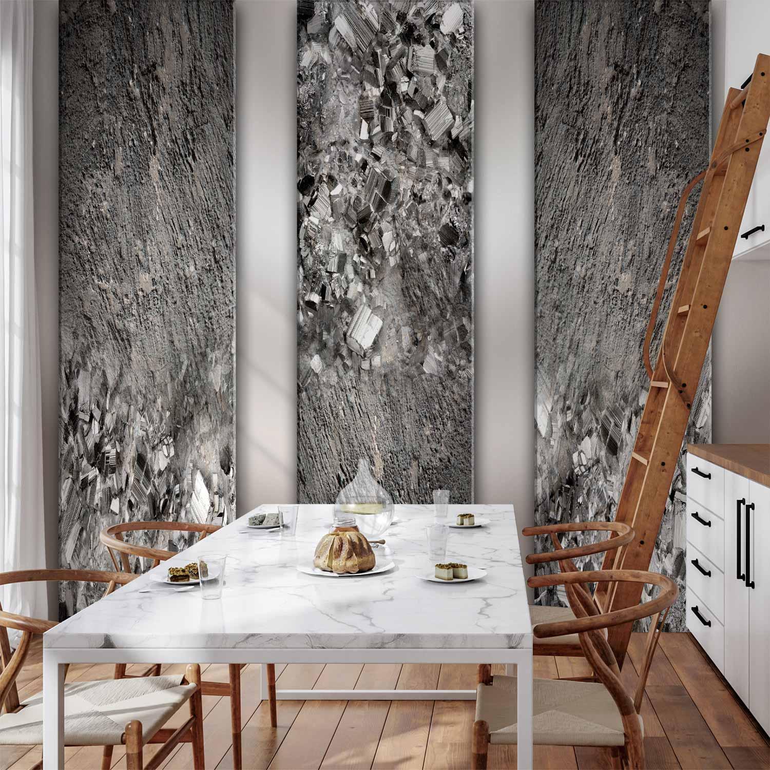 Fototapet Sort diamant til væg - 400 x 280 cm - Vandtæt