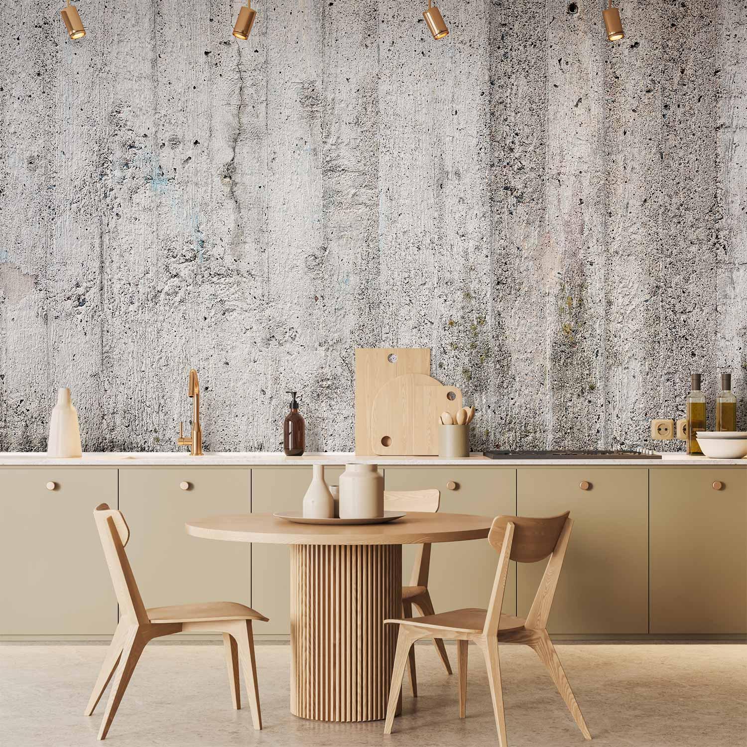 Fototapet Grå Kejser med betonlook - 400 x 280 cm - Vandtæt